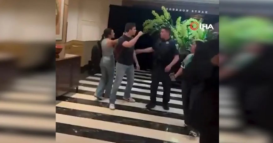 ABD'de protestoculardan Netanyahu'nun yemek yediği otele baskın